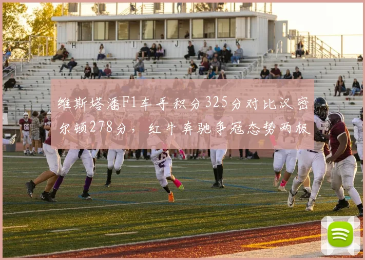 维斯塔潘F1车手积分325分对比汉密尔顿278分，红牛奔驰争冠态势两极分化